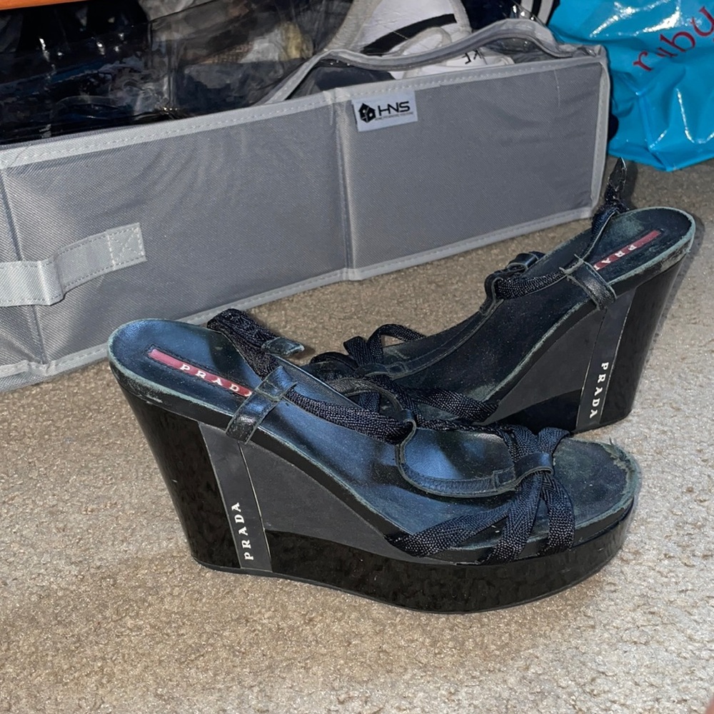 Prada wedges